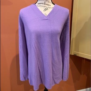Soft purple v neck sweater